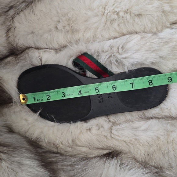 Gucci Interlocking Double G Logo Thong Flip Flap Sandals Guccissima Sz 34 IT - Picture 17 of 17